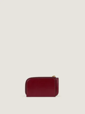 Lucky Charms Zipped Card Holder in Box Leather