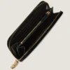 Lucky Charms Zipped Wallet in Box Leather