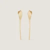 Maple Seed Earrings in Metal