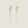 Maple Seed Earrings in Metal