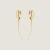 Maple Seed Earrings in Metal