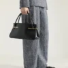 Medium Pinch Bag in Leather