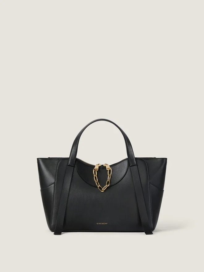 Medium the Snatch Bag in Grained Leather Medium the Snatch Bag in Grained Leather