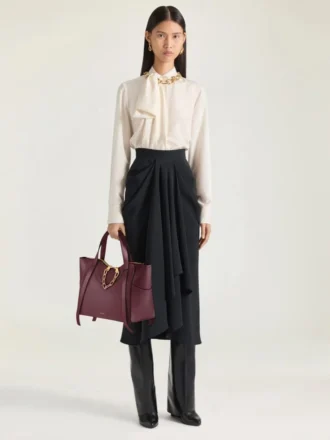 Medium the Snatch Bag in Grained Leather