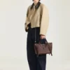 Medium the Snatch Bag in Grained Leather