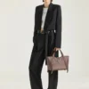 Medium the Snatch Bag in Grained Leather