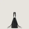 Medium the Snatch Bag in Grained Leather Medium the Snatch Bag in Grained Leather