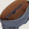 Medium Voyou Bag in Denim