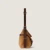 Medium Voyou Bag in Suede and Leather