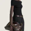 Medium Voyou Bag Shiny Leather