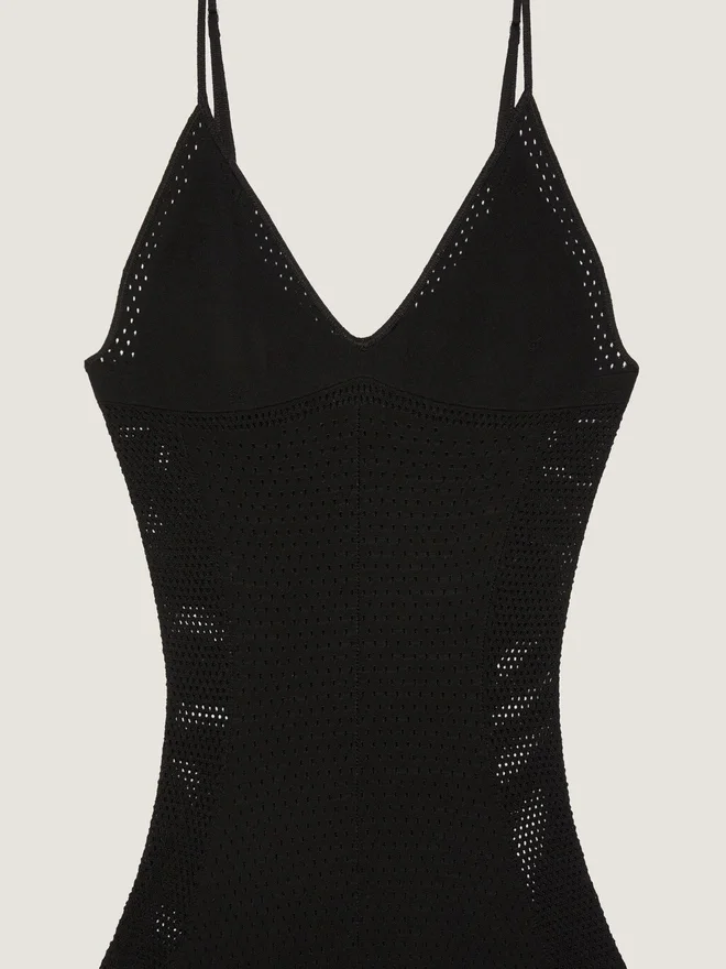 Midi Dress in Openwork Knit Midi Dress in Openwork Knit
