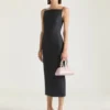 Sliced Midi Dress in Wool Sliced Midi Dress in Wool