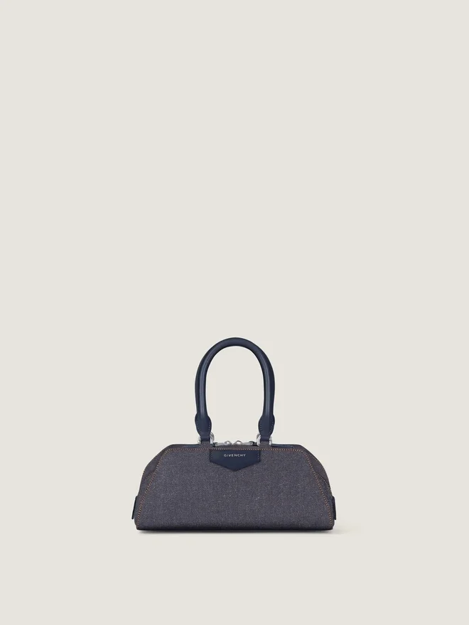 Mini Antigona East-West Bag in Denim Mini Antigona East-West Bag in Denim