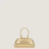 Mini Antigona East-West Bag in Laminated Leather