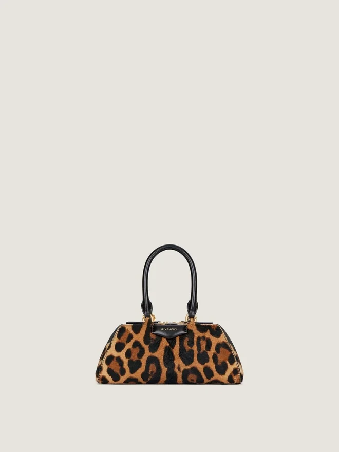 Mini Antigona East-West Bag in Leopard Pony Effect Leather Mini Antigona East-West Bag in Leopard Pony Effect Leather