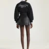 Mini Biker Skirt in Nappa Leather