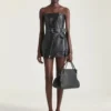 Mini Bustier Biker Dress in Leather Mini Bustier Biker Dress in Leather