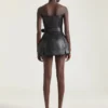Mini Bustier Biker Dress in Leather Mini Bustier Biker Dress in Leather