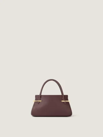 Mini Pinch Bag in Grained Leather