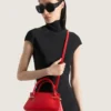 Mini Pinch Bag in Leather
