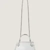 Mini Pinch Bag in Mirror Effect Leather