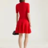 Mini Polo Dress in Second Skin Effect Knit