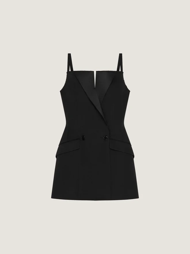 Mini Tailored Dress in Wool Mini Tailored Dress in Wool