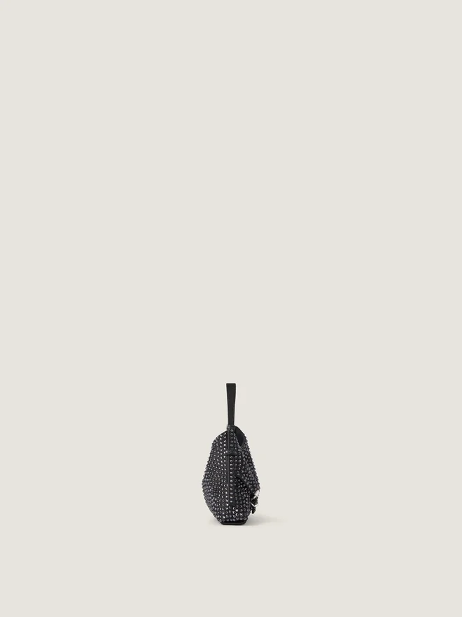 Nano Voyou Bag in Leather with Strass Nano Voyou Bag in Leather with Strass