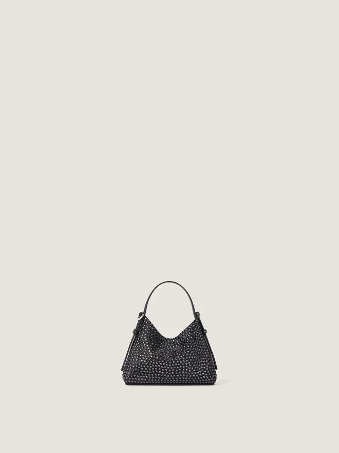 Nano Voyou Bag in Leather with Strass Nano Voyou Bag in Leather with Strass