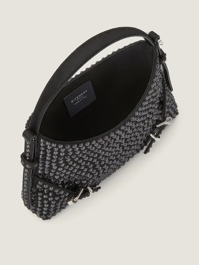 Nano Voyou Bag in Leather with Strass Nano Voyou Bag in Leather with Strass