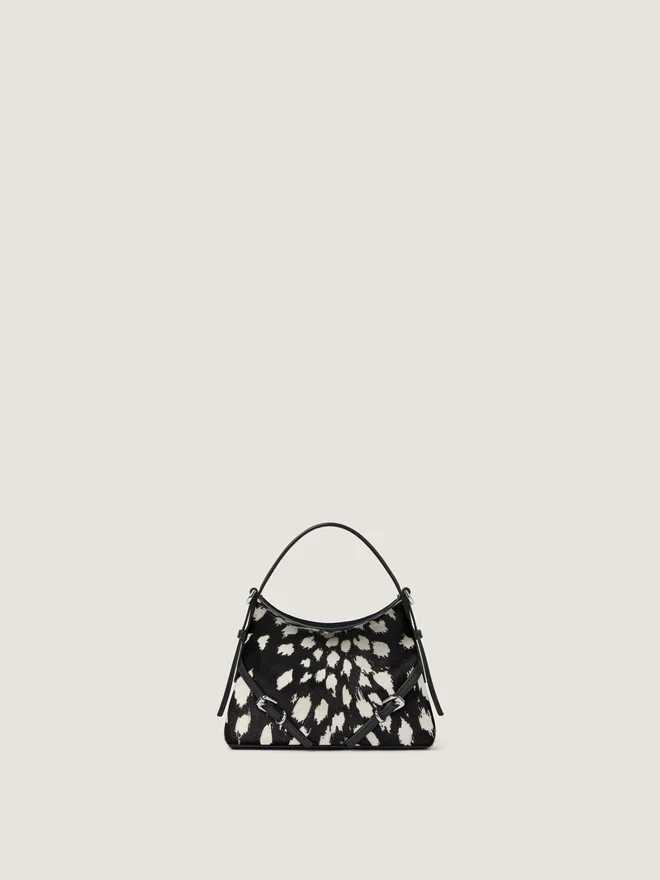Nano Voyou Bag in Pony Effect Leather with Animal Print Nano Voyou Bag in Pony Effect Leather with Animal Print