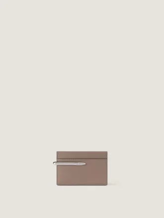 Pinch Card Holder in Leather