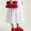 Pinch Soft Clutch in Nappa Leather