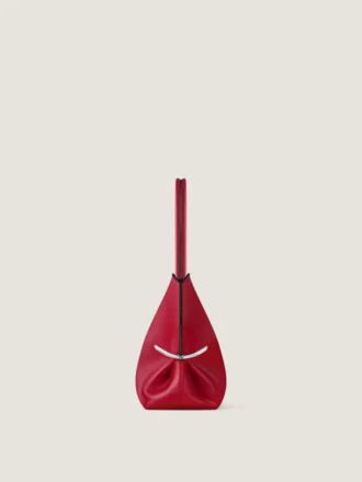Pinch Squeezed Horizontal Tote Bag in Nappa Leather