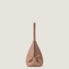 Pinch Squeezed Horizontal Tote Bag in Nappa Leather