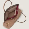 Pinch Squeezed Horizontal Tote Bag in Nappa Leather