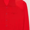 Polo Cardigan in Second Skin Effect Knit