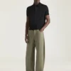 Polo in Cotton with Gros Grain Details