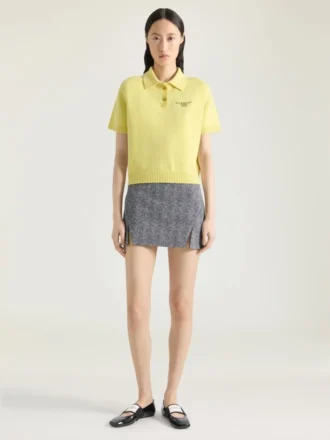 Polo Top in Wool and Cashmere