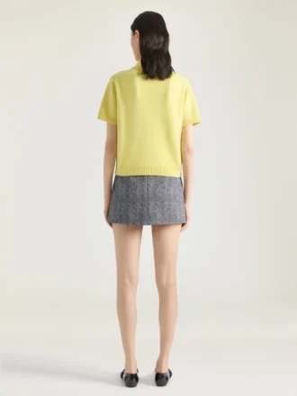 Polo Top in Wool and Cashmere