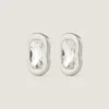 Sculptural Crystal Earrings in Metal and Crystals