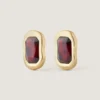 Sculptural Crystal Earrings in Metal and Crystals