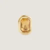 Sculptural Crystal Ring in Metal and Crystal