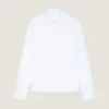 Shirt in Poplin with Givenchy Embroidery