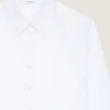 Shirt in Poplin with Givenchy Embroidery