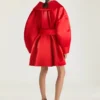 Short Coat in Satin