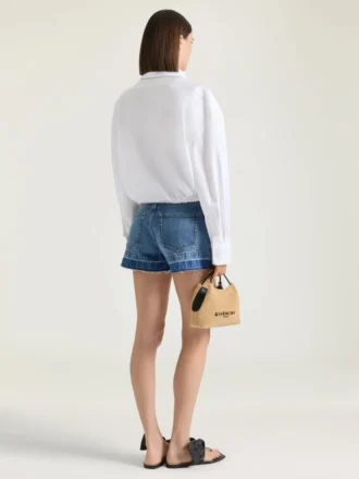 Shorts in Medium Blue Denim