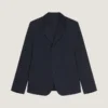 Single-Breasted Deconstructed Jacket in Cotton