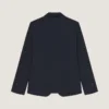 Single-Breasted Deconstructed Jacket in Cotton