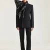Single-Breasted Form Fit Jacket in Wool
